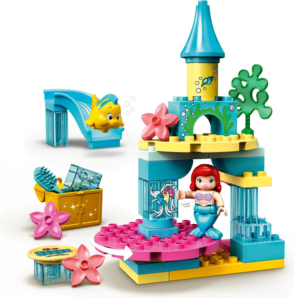 LEGO® DUPLO® Ariel's Undersea Castle components