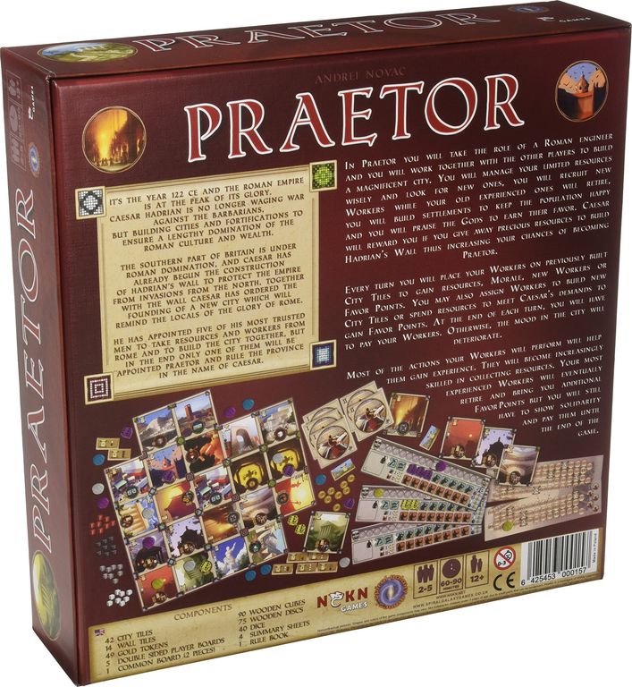 Praetor back of the box