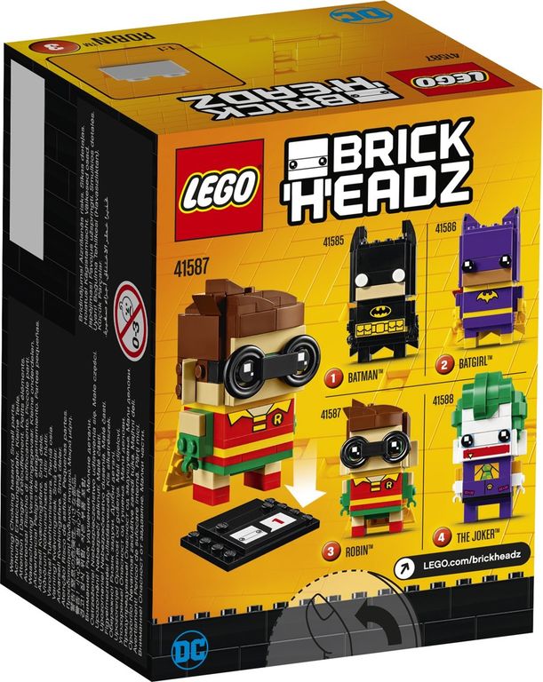 LEGO® BrickHeadz™ Robin™ parte posterior de la caja