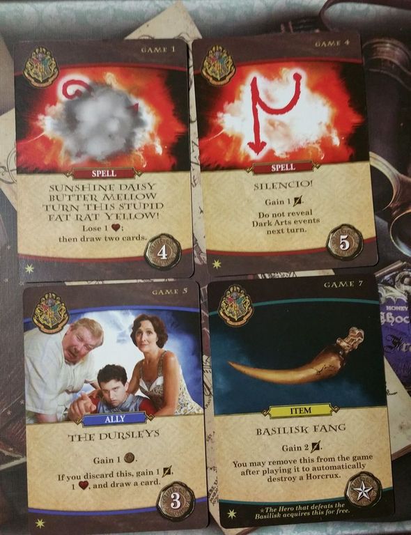 Harry Potter: Hogwarts Battle cards