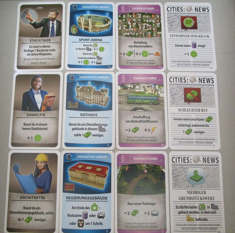 Cities: Skylines - The Board Game cards