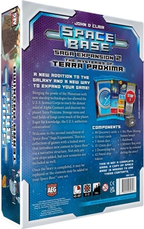 Space Base: The Mysteries of Terra Proxima back of the box