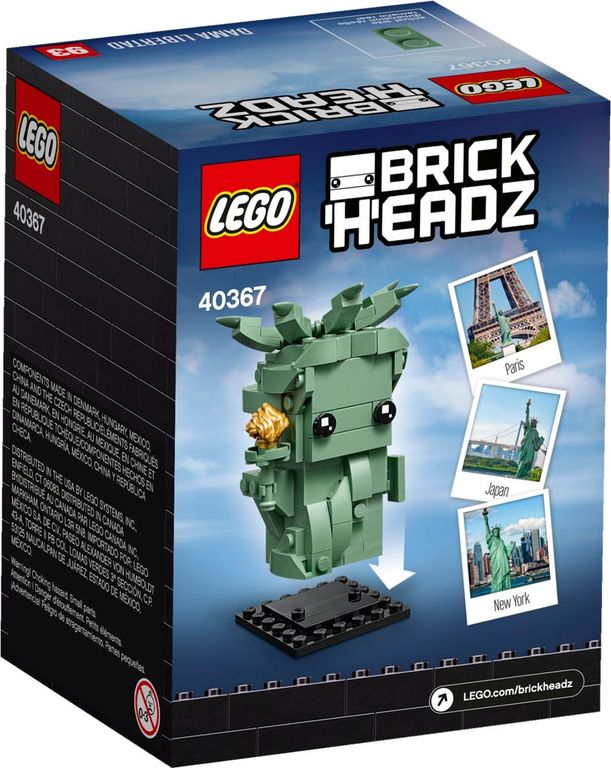 LEGO® BrickHeadz™ La statue de la Liberté dos de la boîte