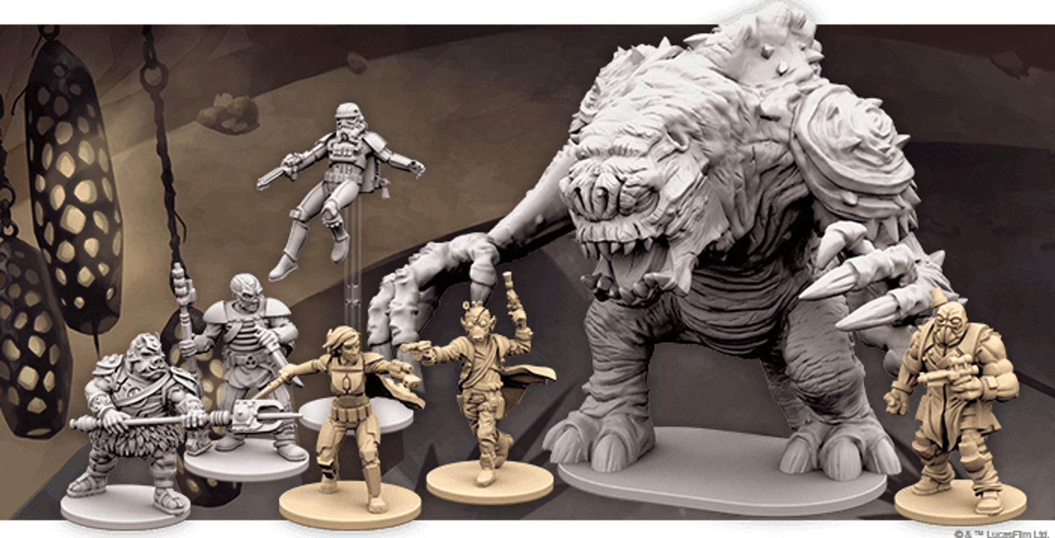 Star Wars: Assaut sur l'Empire - Le royaume de Jabba miniatures