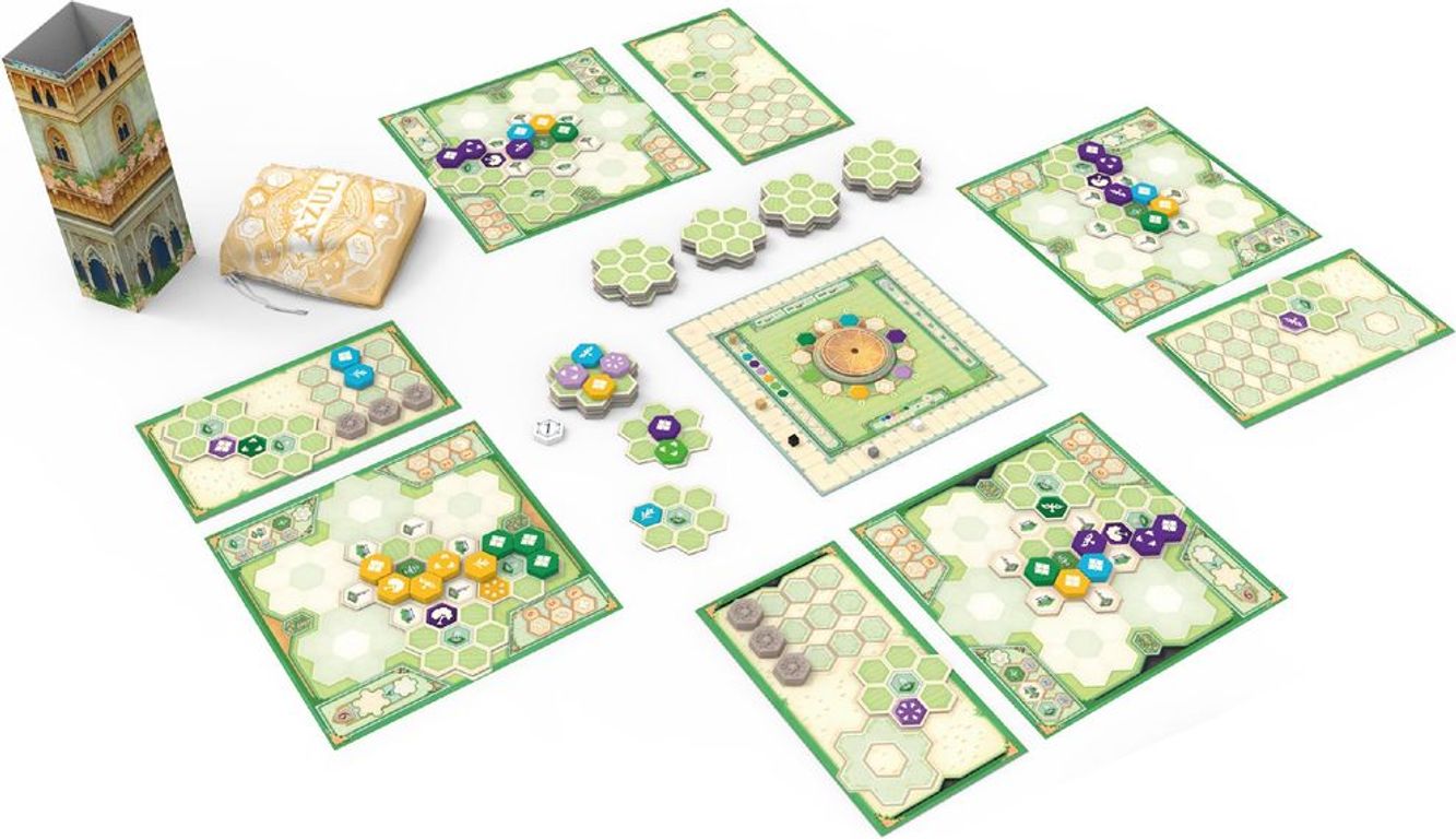 Azul: Queen's Garden componenten