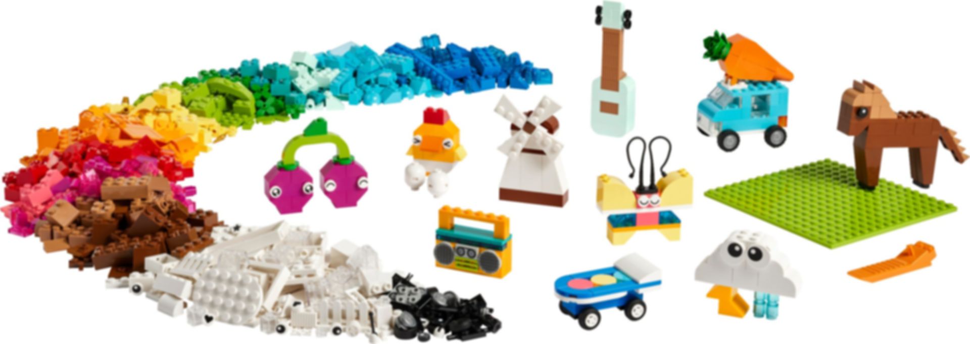 LEGO® Classic Kleurrijke creatieve opbergdoos componenten