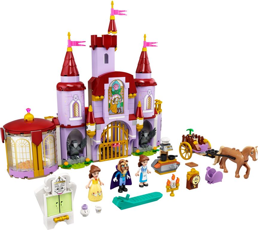 LEGO® Disney Belle and the Beast's Castle components