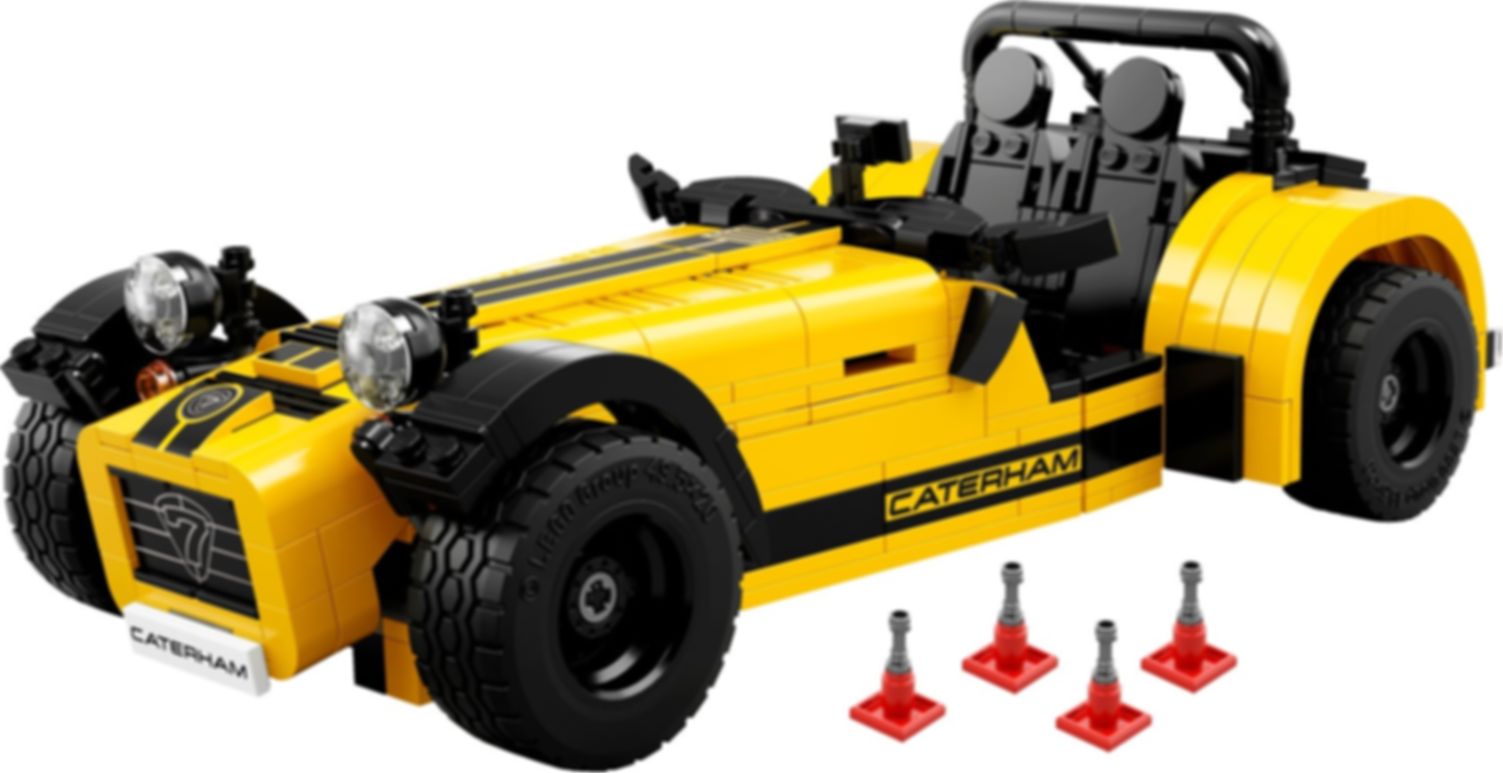 LEGO® Ideas Caterham Seven 620R components