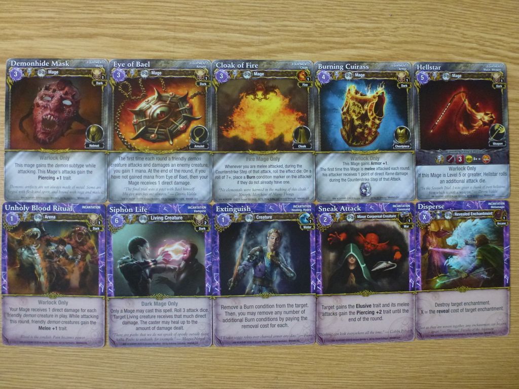 Mage Wars: Academy - Warlock Expansion carte