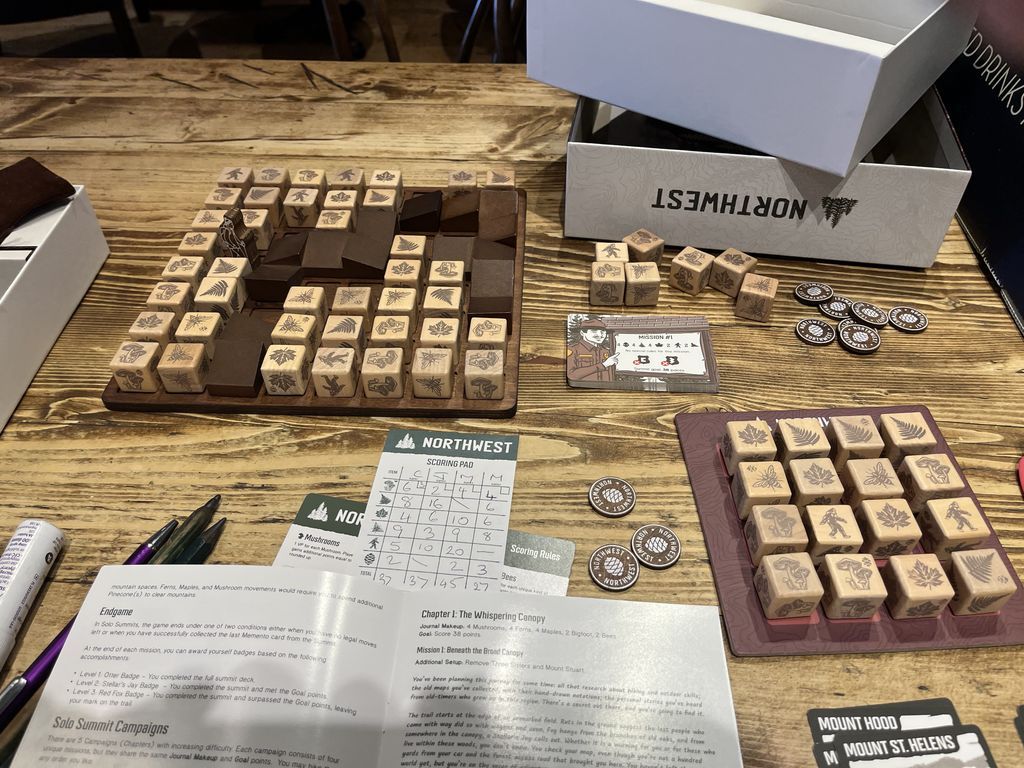 Northwest: Campfire & Solo Expansion components