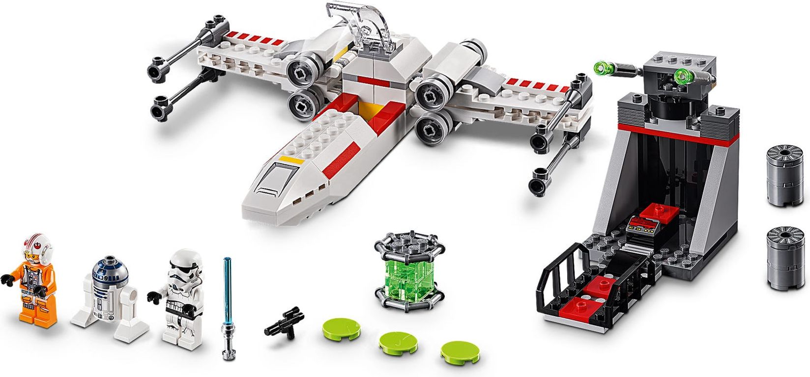 LEGO® Star Wars X-Wing Starfighter™ Trench Run components