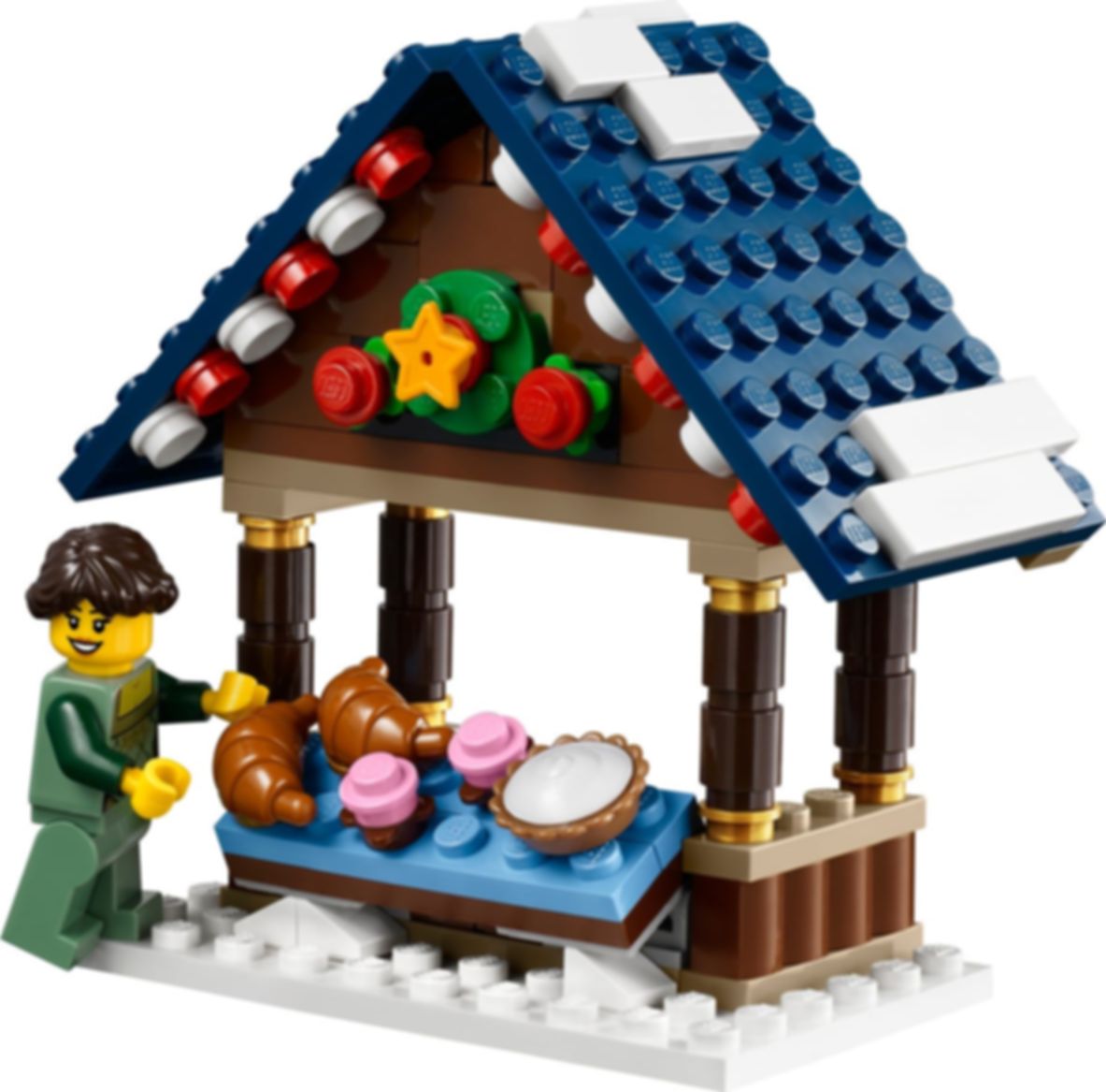 LEGO® Icons Winterlicher Markt komponenten