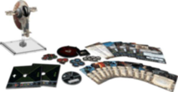 Star Wars: X-Wing Miniatures Game - Slave I Expansion Pack components