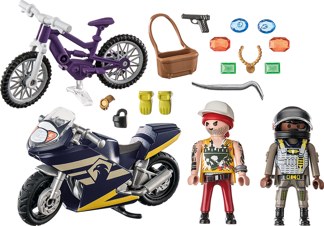Playmobil® City Action Starter Pack Special Forces and Thief components