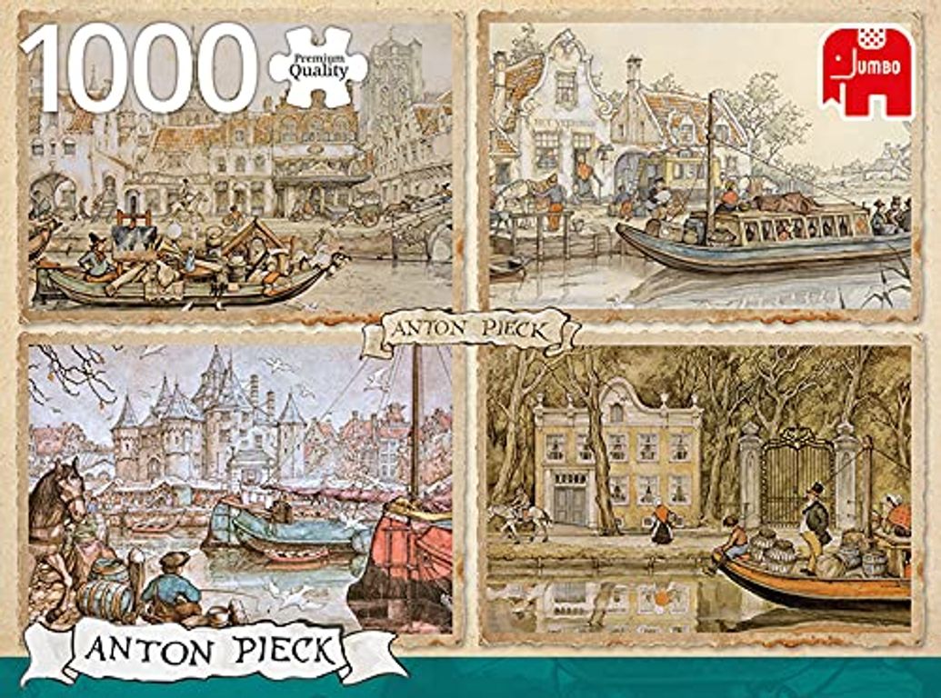 Anton Pieck - Puzzle de bateaux fluviaux