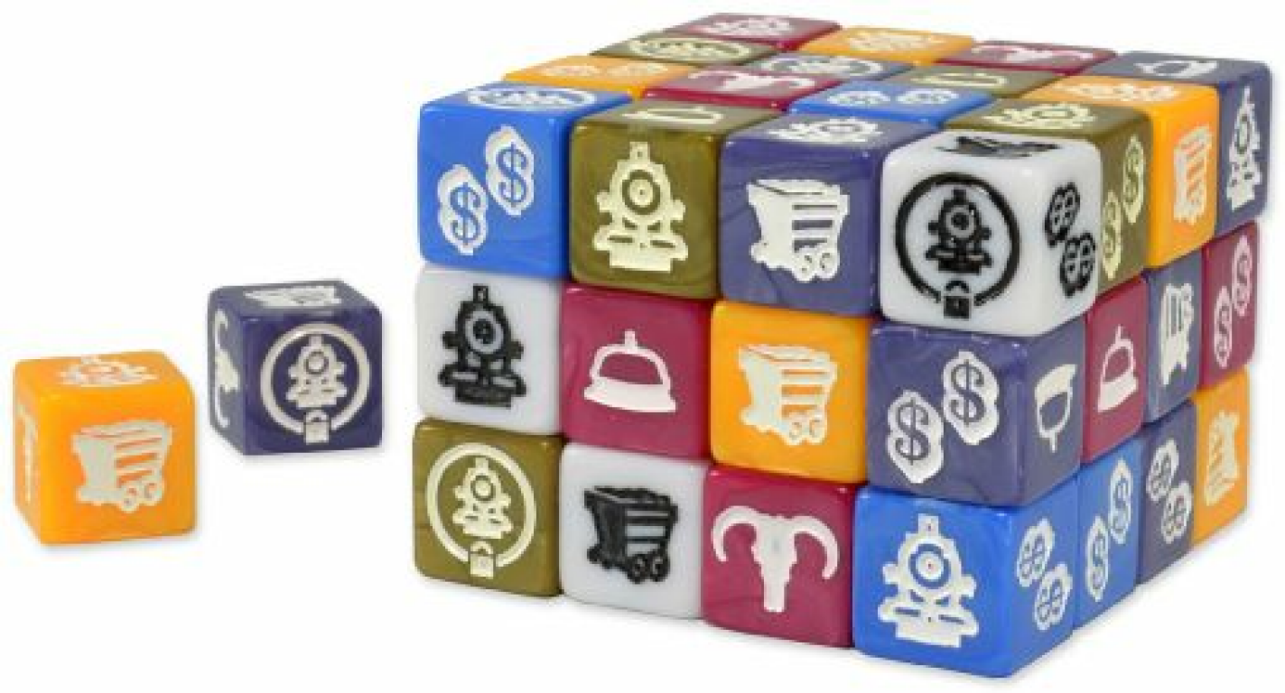 Trains and Stations dice