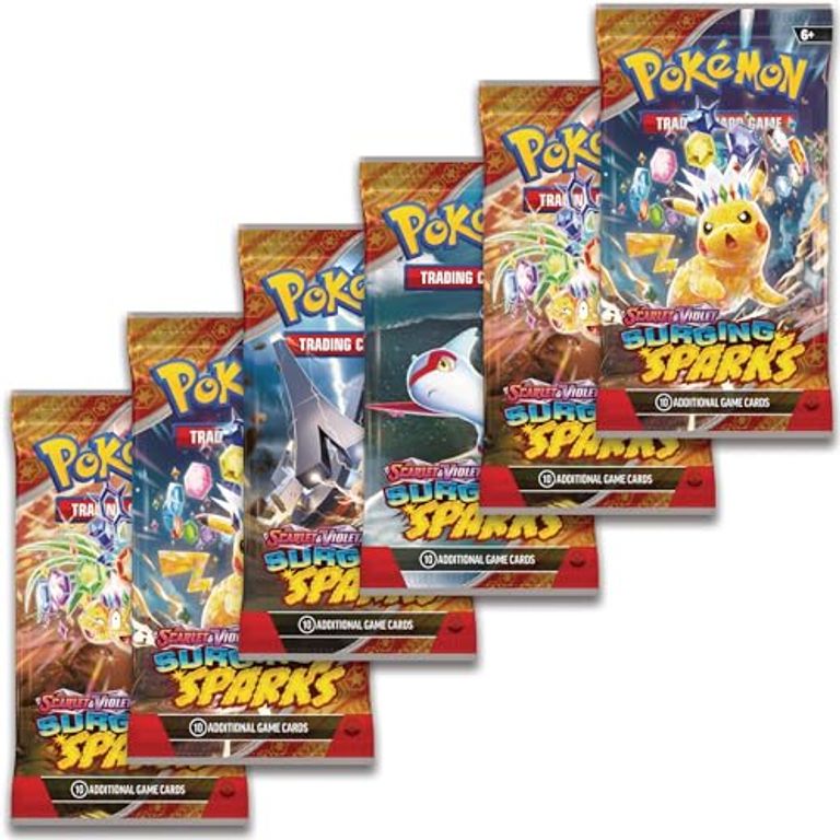 Pokémon TCG: Scarlet & Violet-Surging Sparks Booster Bundle (6 Packs) cartas