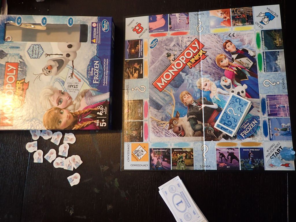 Monopoly Junior Disney Frozen componenti