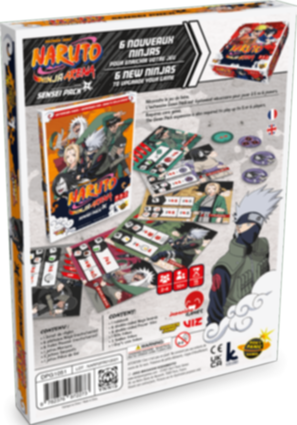 Naruto: Ninja Arena – Sensei Pack achterkant van de doos