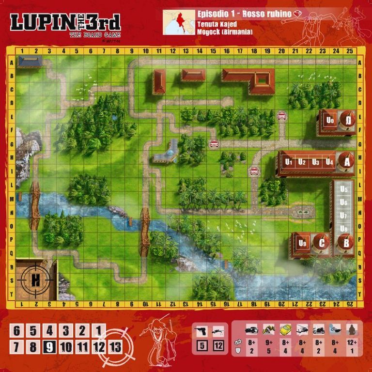 Lupin the Third - The Boardgame tavolo da gioco