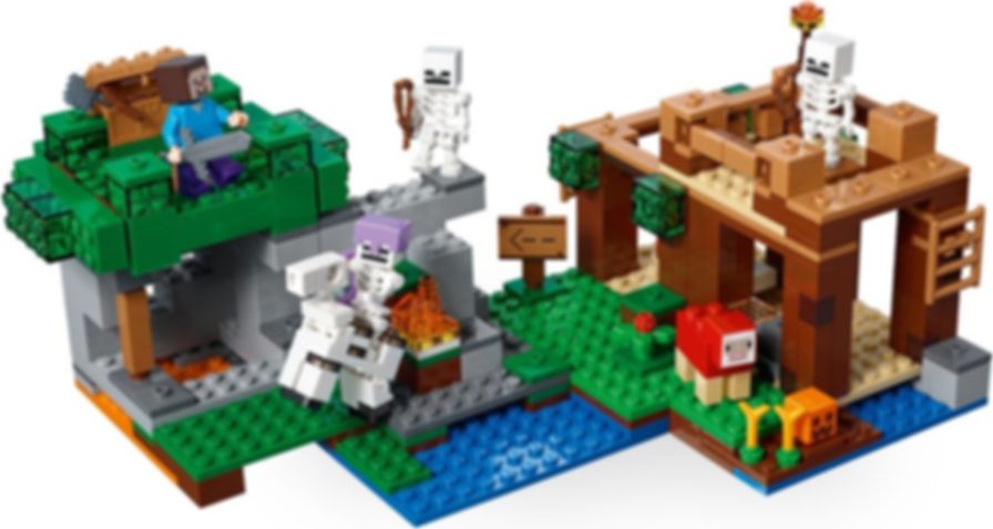 LEGO® Minecraft El ataque de los esqueletos jugabilidad