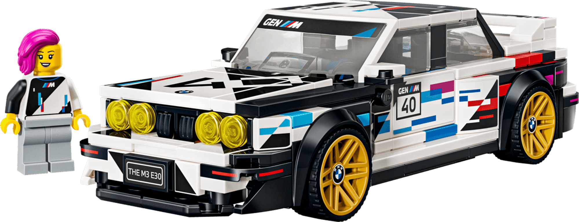 LEGO® Speed Champions BMW M3 (E30) components