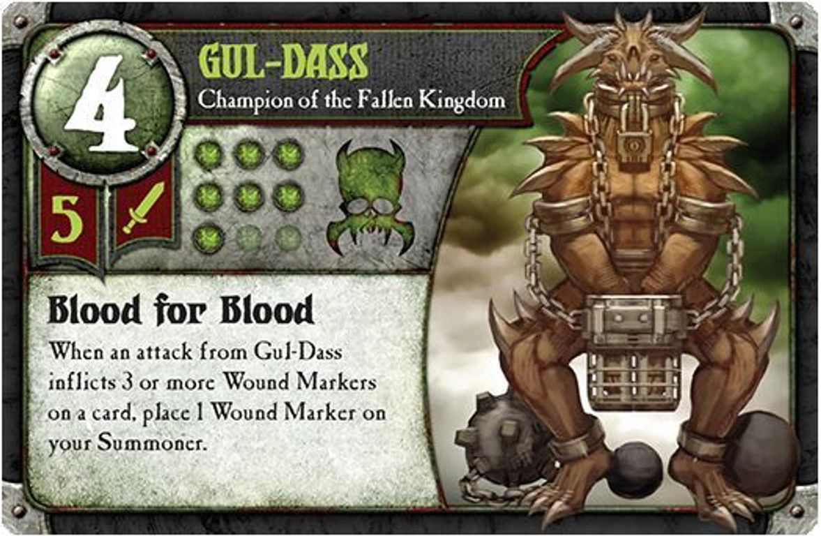 Summoner Wars: Fallen Kingdom - Second Summoner Gul-Dass kaart