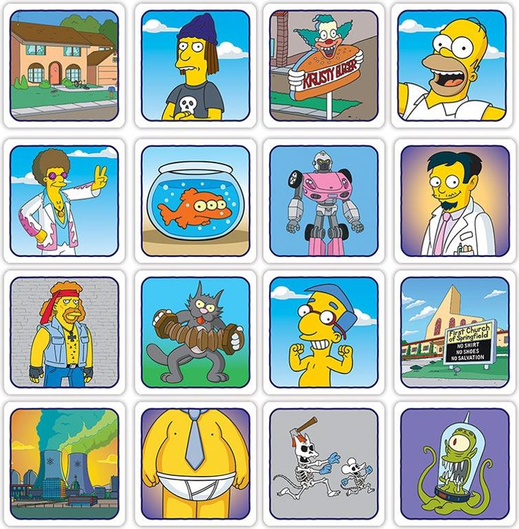 Codenames: The Simpsons cards