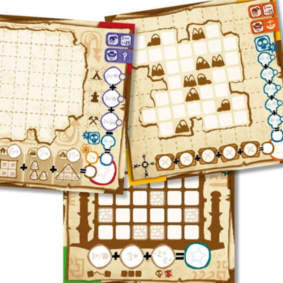 Penny Papers Adventures: Skull Island game board