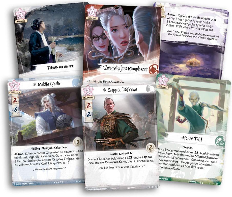 Legend of the Five Rings: The Card Game - Meditations on the Ephemeral cards