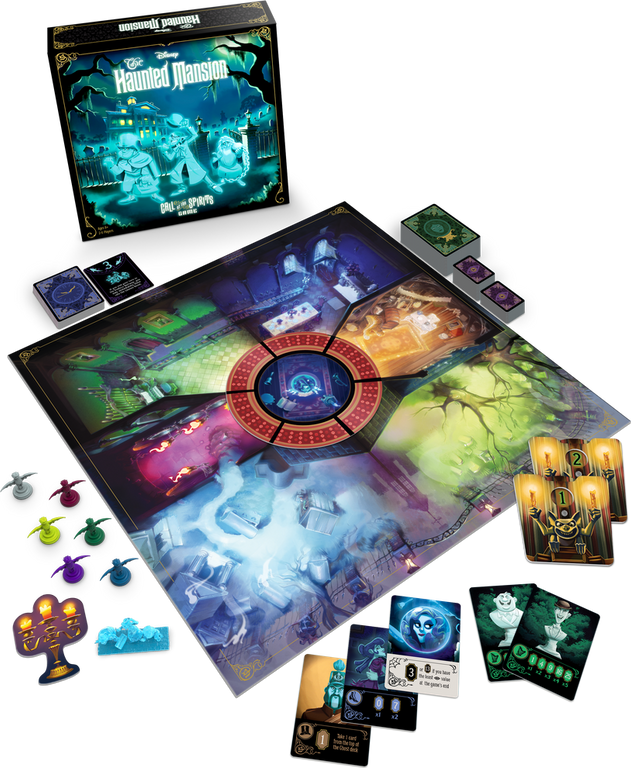 Disney: The Haunted Mansion – Call of the Spirits Game components