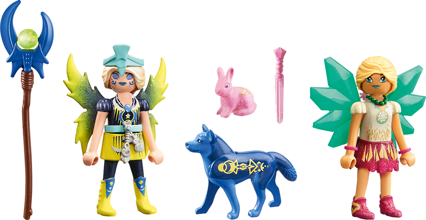 Playmobil® Ayuma Crystal and Moon Fairy with Soul Animals components