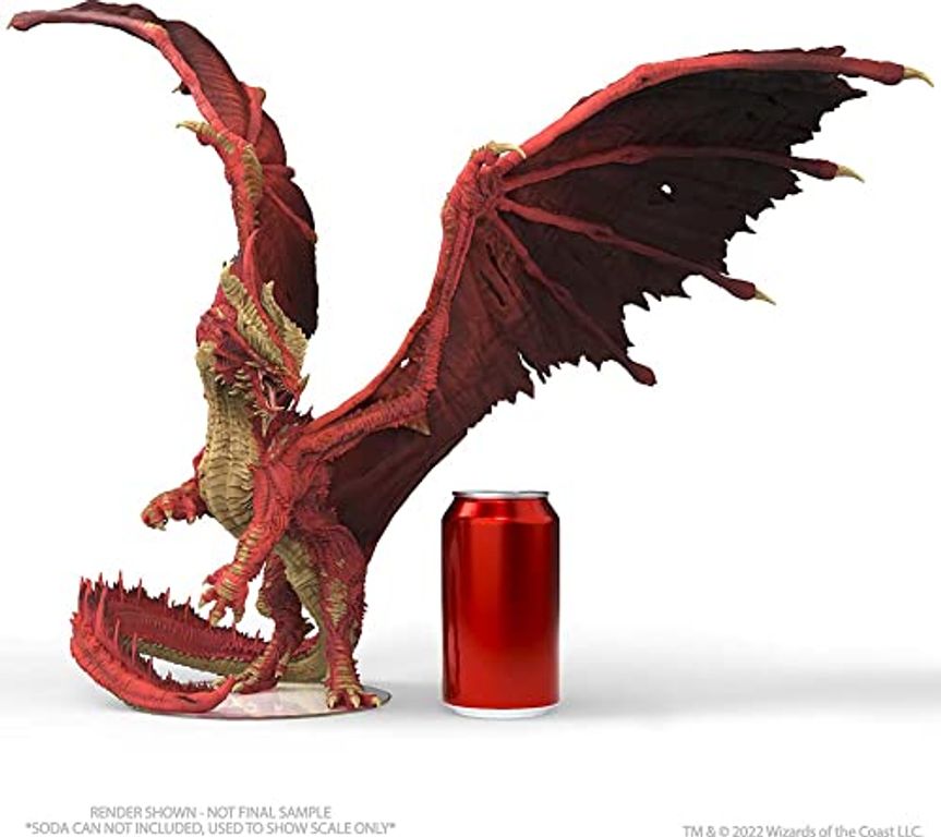 D&D Icons of the Realms Miniatures: Balagos, Ancient Red Dragon miniatuur