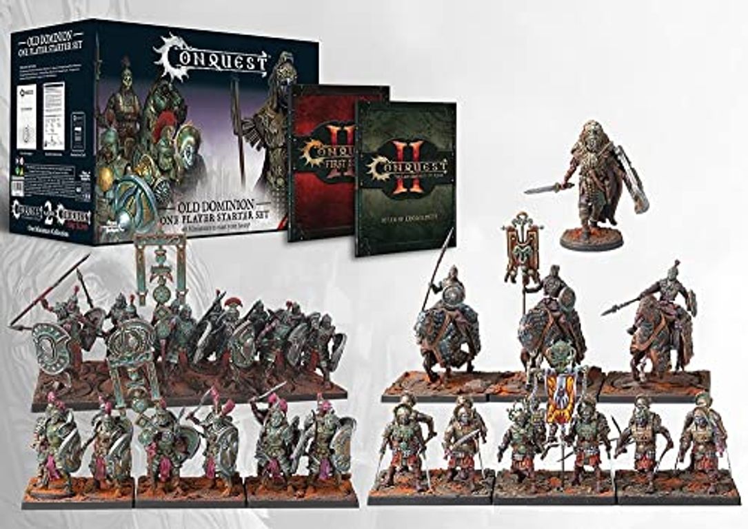 Para Bellum Games Conquest: Old Dominion: One Player Starter Set komponenten