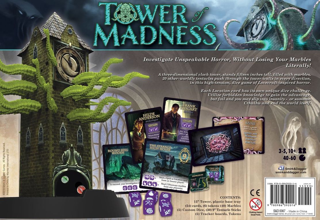 Tower of Madness dos de la boîte