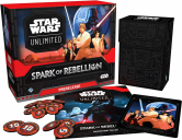 Star Wars: Unlimited - Spark of Rebellion Prerelease Box components