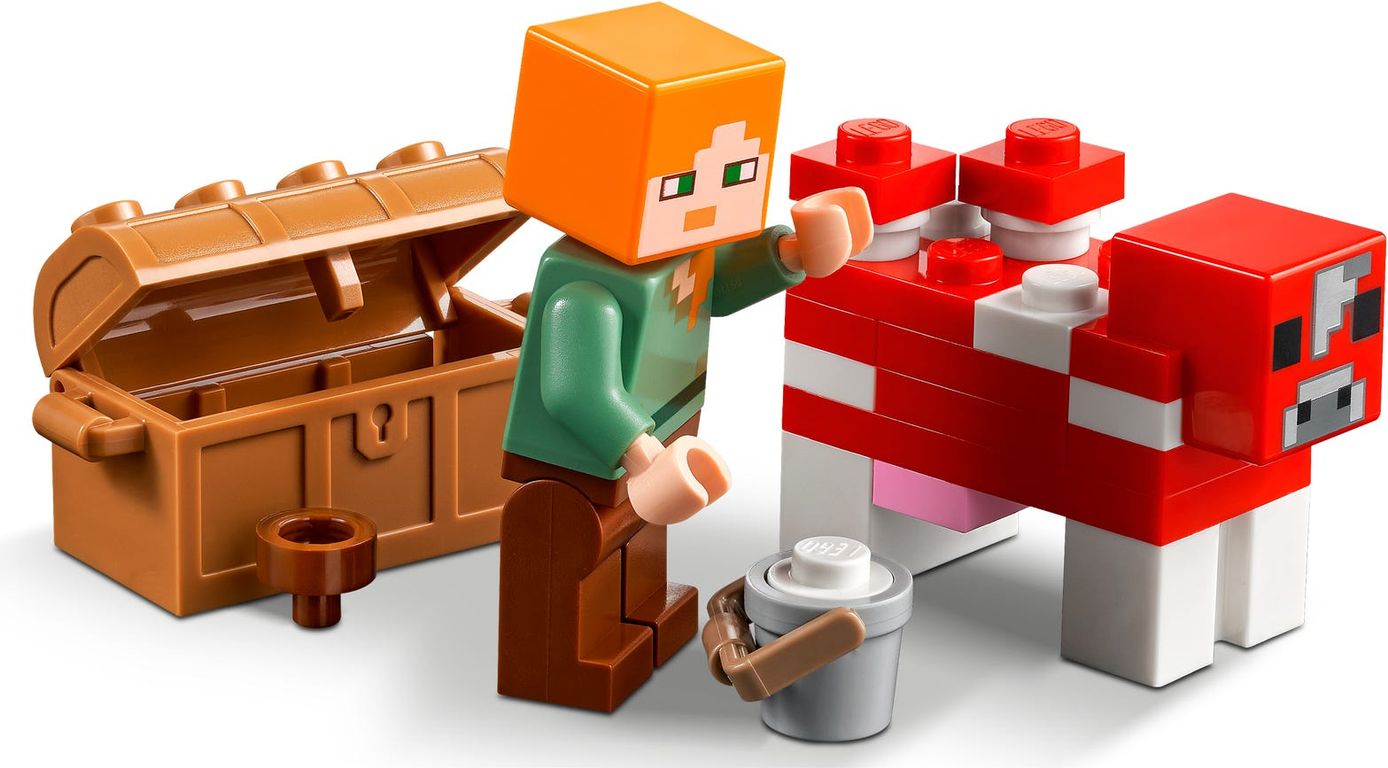 LEGO® Minecraft The Mushroom House components