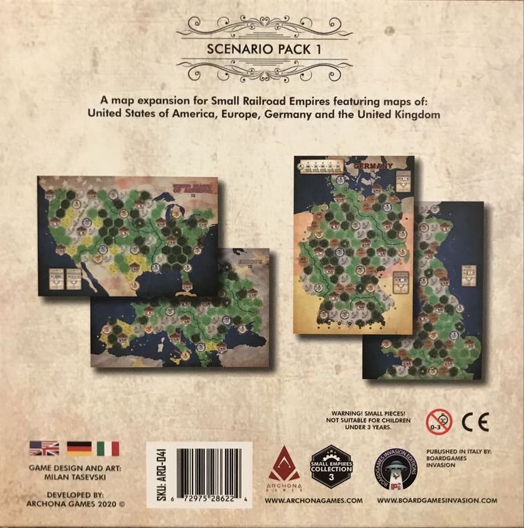 Small Railroad Empires: Scenario Pack 1 rückseite der box