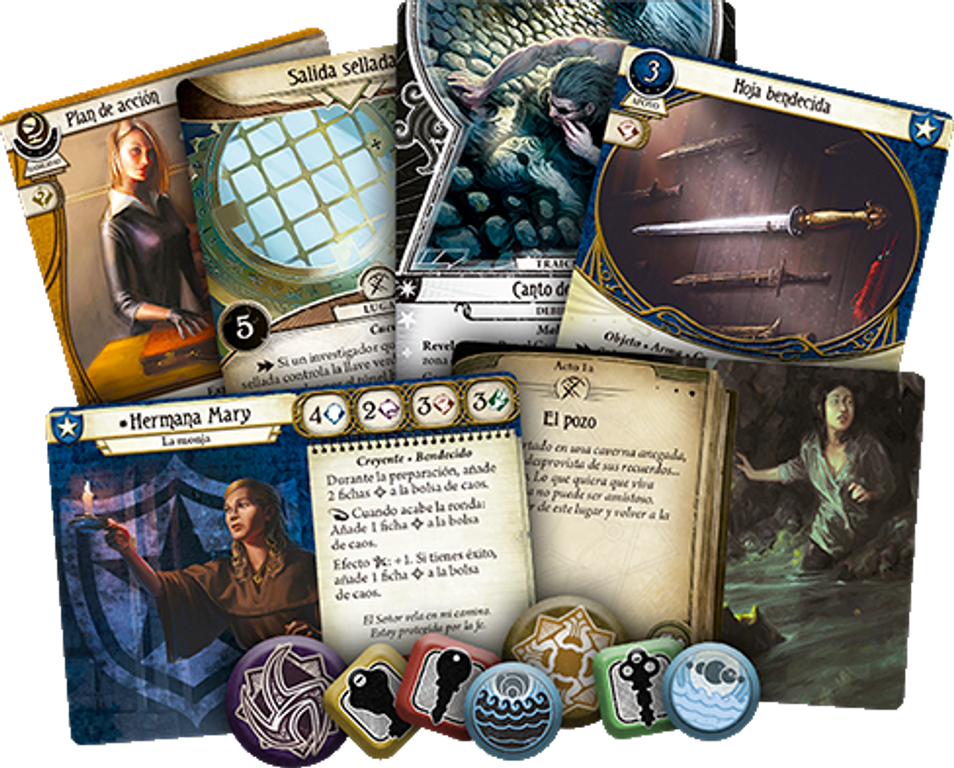 Arkham Horror: El Juego de Cartas – La Conspiración de Innsmouth: Expansión cartas