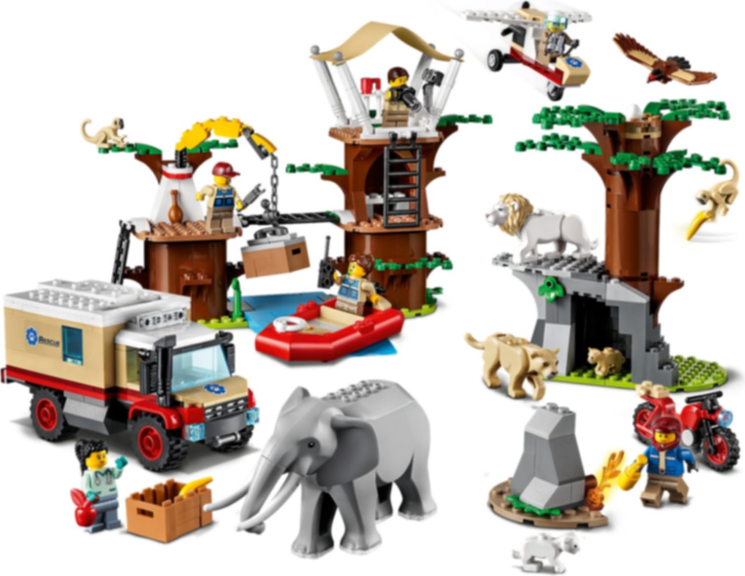 LEGO® City Le camp de sauvetage des animaux sauvages gameplay