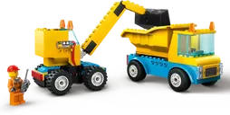 LEGO® City Construction Trucks and Wrecking Ball Crane vehicle