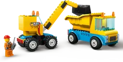 LEGO® City Les camions de chantier et la grue à boule de démolition véhicule