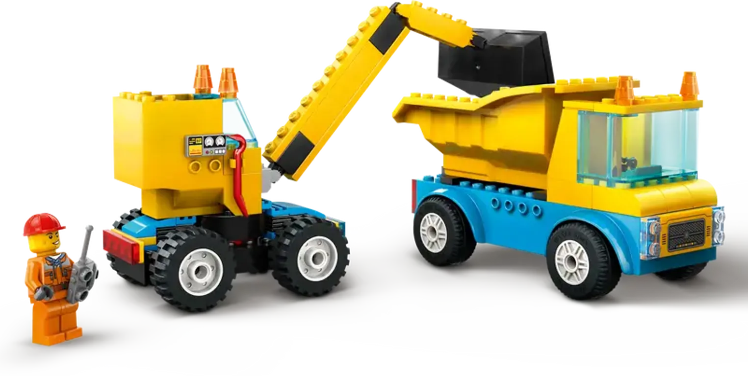 LEGO® City Kiepwagen, bouwtruck en sloopkraan voertuig