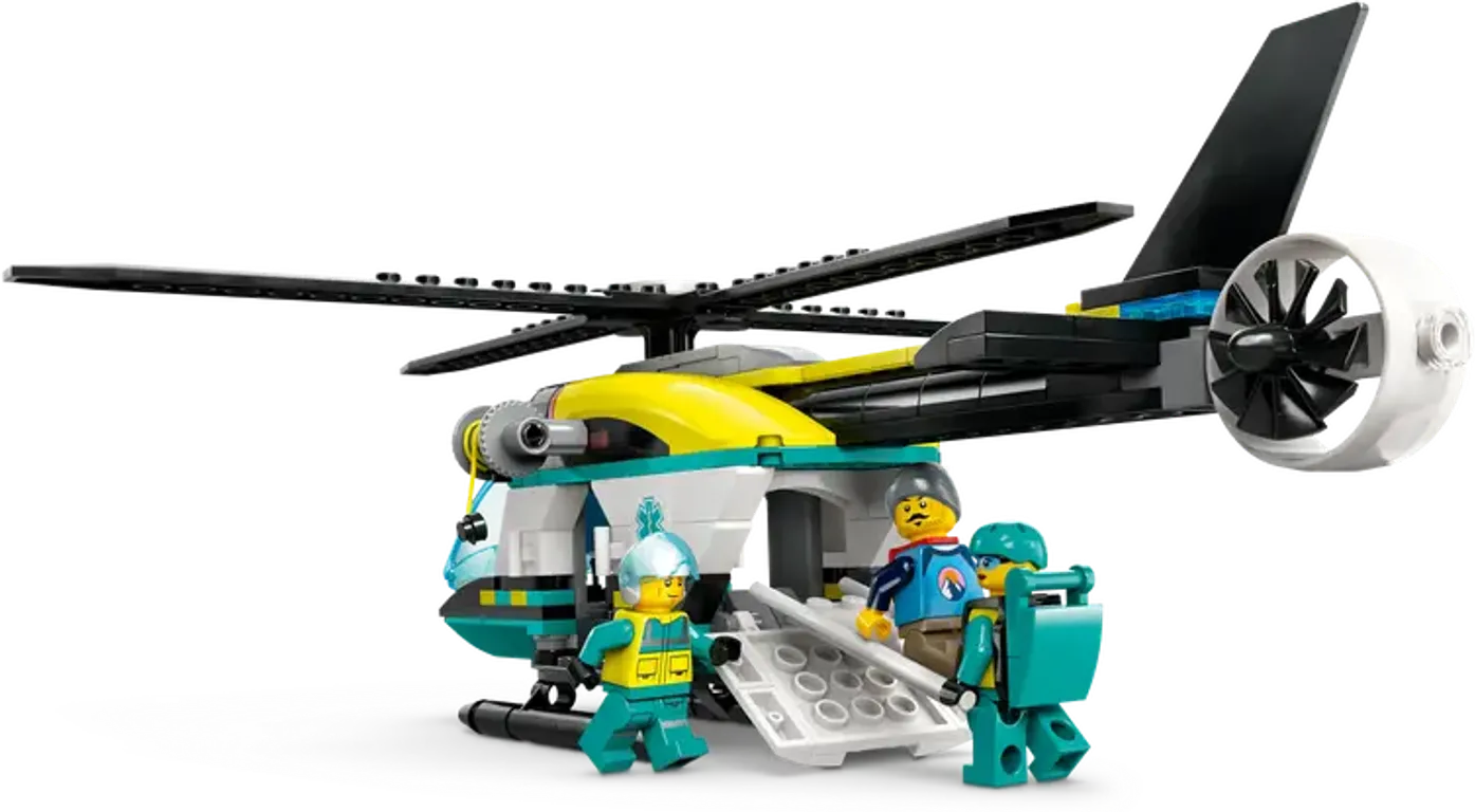 LEGO® City Emergency Rescue Helicopter components