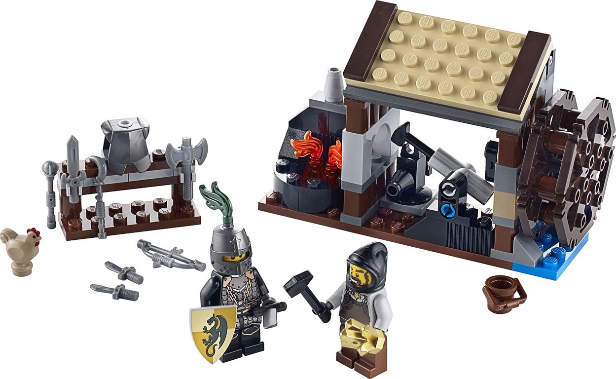 LEGO® Knights Kingdom L'attaque du forgeron composants