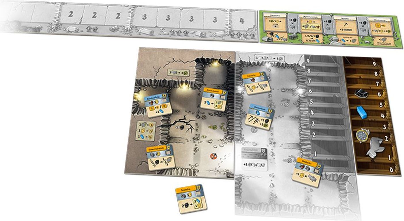 Caverna: Cave vs Cave - Era II: The Iron Age components