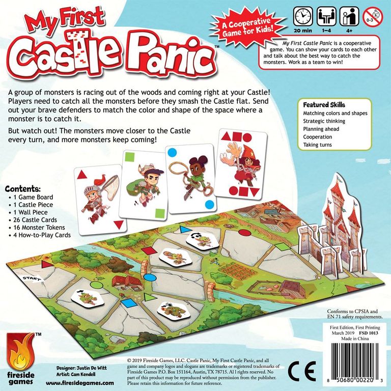 My First Castle Panic back of the box