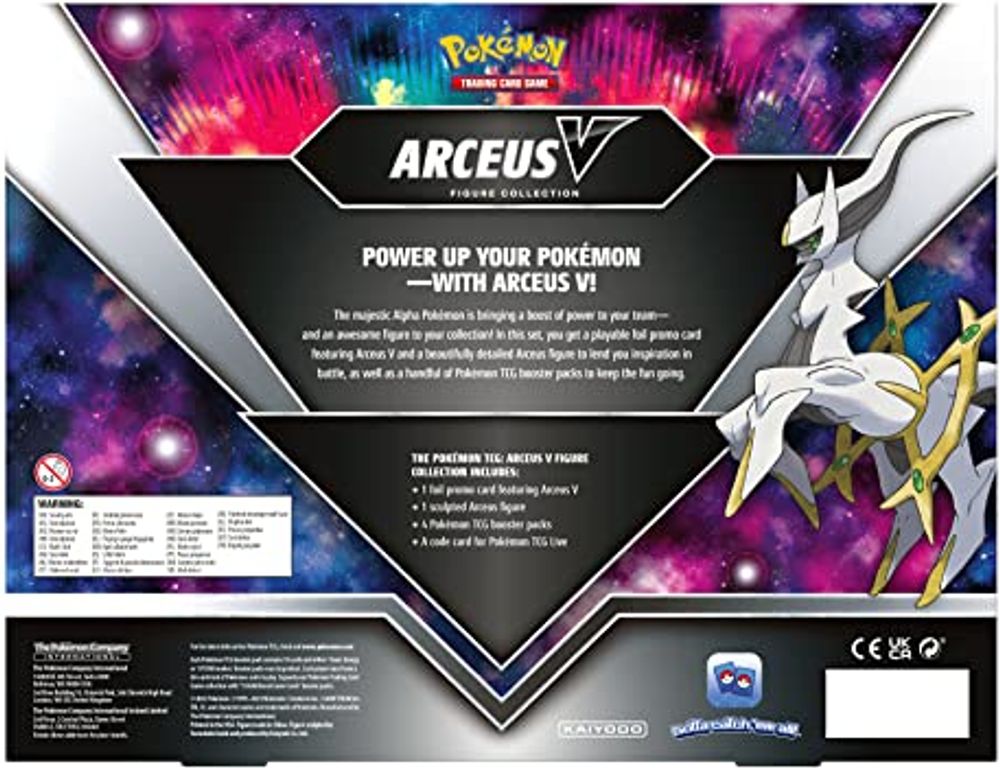 Pokémon TCG: Arceus V Figure Collection rückseite der box