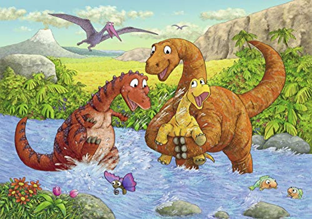 Playing dinosaurs