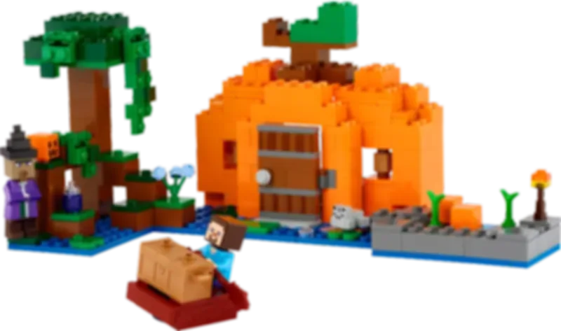 LEGO® Minecraft La fattoria delle zucche componenti